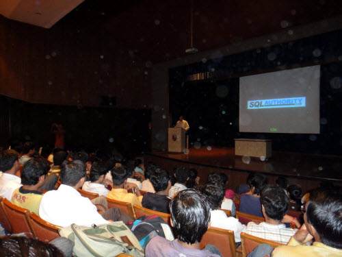 SQL SERVER - Visiting Alma Mater - Delivering Session on Database Performance and Career - Nirma Institute of Technology Nirma (7) 
